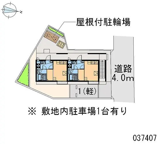 ★手数料０円★大阪市旭区赤川　月極駐車場（LP）